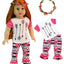 Flowers & Arrows T-Shirt, Pant & Headband Set - 3 Piece Set
