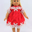 Sparkly Red Dress with Embroidery