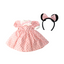 Little Pink Minnie Mouse Dress & Headband (s) - 2 Piece Set