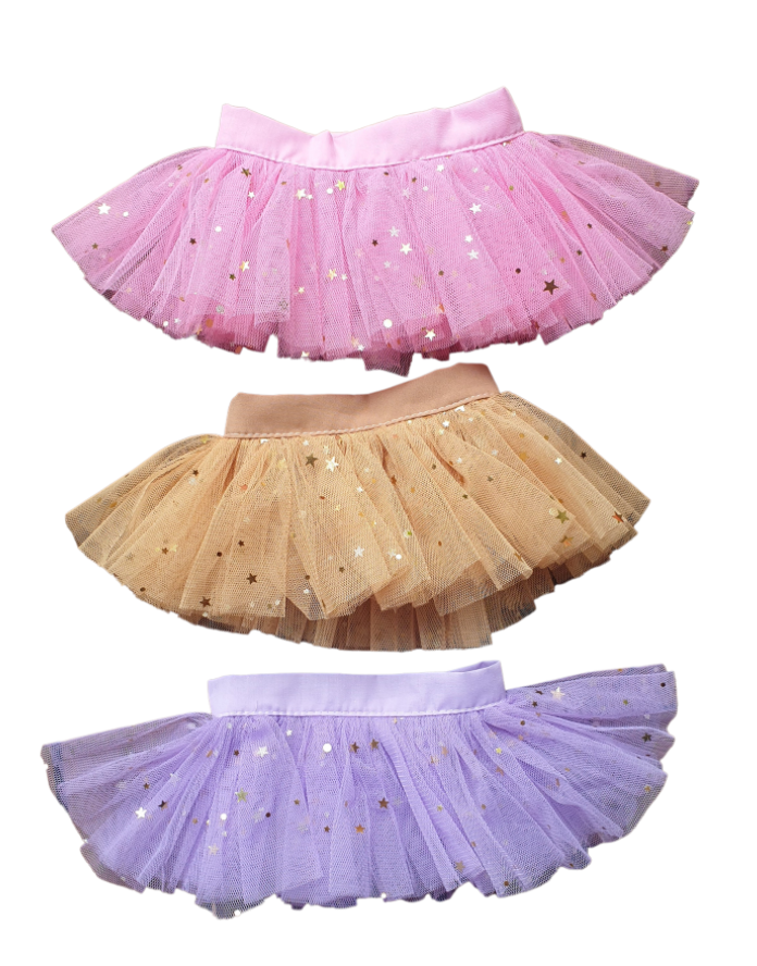 Tulle Tutu Skirt & Hair Bow - 3 Colours (L)