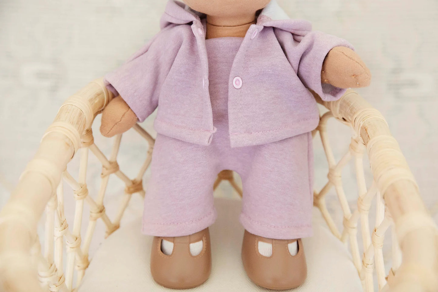 Hooded Jacket & Overalls - Lilac 2 Piece Set